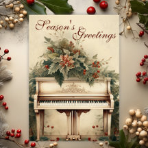 Vintage Kerstmuziek Grote Piano Groen