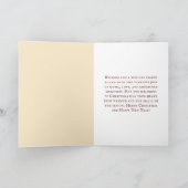 Vintage Kerstmuziek Grote Piano Groen Feestdagen Kaart (Binnen)