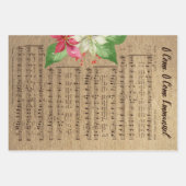 Vintage kerstmuziek — Papieren vellen ompakken (Voorkant)