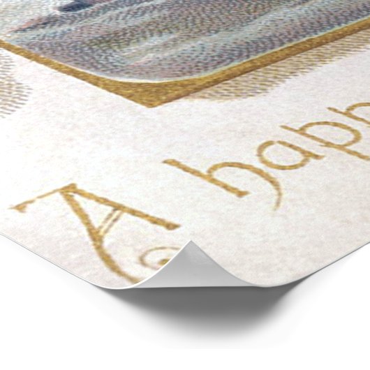 Vintage Kerstna Angel Holiday poster (Hoek)