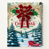 Vintage-kerstNotitieboek Notitieboek (Achterkant)