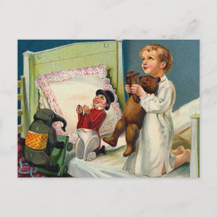 vintage "Kerstochtend" Feestdagenkaart