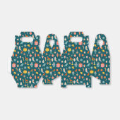 Vintage kerstOrnamenten Patroon Bedankdoosjes (Uitgevouwen)