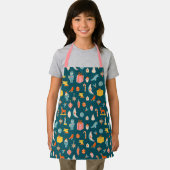 Vintage kerstOrnamenten Patroon Schort (Insitu)