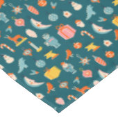 Vintage kerstOrnamenten Patroon Tafelkleed (Gekanteld)