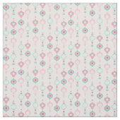 Vintage kerstOrnamenten  roze feestdag Stof (Swatch)