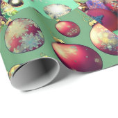 Vintage kerstOrnamenten Sampler Cadeaupapier (Rol Hoek)