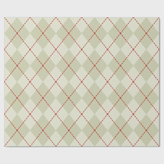 Vintage kerstpangyle-omslagpapier cadeaupapier (Vlak)