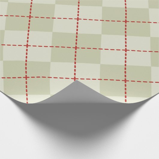 Vintage kerstpangyle-omslagpapier cadeaupapier (Hoek)