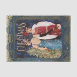 Vintage-kerstpapier Tissuepapier