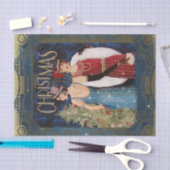 Vintage-kerstpapier Tissuepapier (Craft)