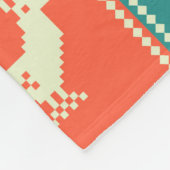 Vintage kerstpatchwork naadloos. Verhandeling Fleece Deken (Hoek)