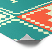 Vintage kerstpatchwork naadloos. Verhandeling Poster (Hoek)