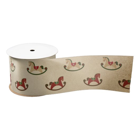 Vintage-kerstpatronen Satijnen Lint (Spoel)