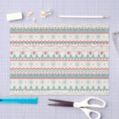 Vintage kerstpatronen tissuepapier (Craft)