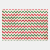 Vintage kerstpatronen Trio Inpakpapier Vel (Voorkant 3)