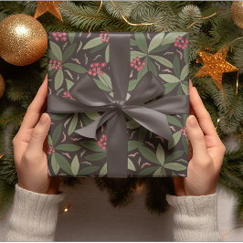 Vintage-kerstpatroon Cadeaupapier