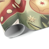 Vintage-kerstpatroon Cadeaupapier (Rol Hoek)