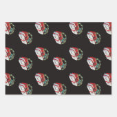 Vintage kerstpatroon met gevlekte Cadeaus Inpakpapier Vel (Voorkant 3)