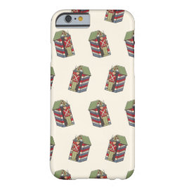 Vintage kerstpatroon, Nutcracker Speelgoed Soldier iPhone 16 Hoesje