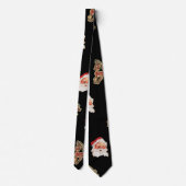 Vintage-kerstpatroon, Santa Claus Stropdas (Achterkant)