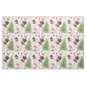 Vintage-kerstpatroonpatroon Stof (Fat Quarter)