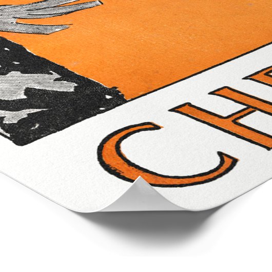 Vintage-kerstPoster Poster (Hoek)