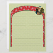 Vintage-kerstrecept Letterhead (Voorkant / Achterkant)