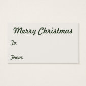 Vintage-kerstrenrender in wintervorst visitekaartjes (Achterkant)