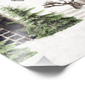 Vintage-kerstrenrendierkunst Foto Afdruk (Hoek)