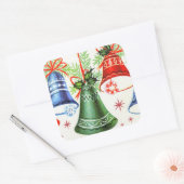 Vintage kerstretro belles Vakantie stickers (Envelop)
