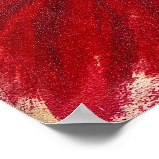 Vintage kerstretro lady Holiday poster (Hoek)