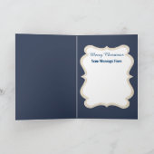 Vintage-kerstretro-rendierkaart toevoegen feestdagen kaart (Binnen)