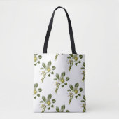 Vintage kerstRoos Canvas tas (Voorkant)