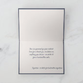 Vintage kerstscene Cottage Snowman Kaart (Binnen)