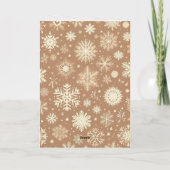 Vintage-kerstscène Feestdagen Kaart (Achterkant)