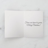 Vintage-kerstscène Feestdagen Kaart (Binnen)