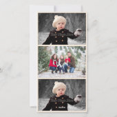 Vintage-kerstscène-fotokaart Feestdagenkaart (Achterkant)