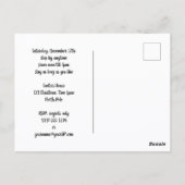 Vintage kerstscène met kerstman briefkaart (Achterkant)