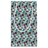 Vintage kerstseizoen Gift Doodle Klein Cadeauzakje (Achterkant)