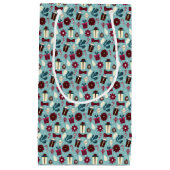 Vintage kerstseizoen Gift Doodle Klein Cadeauzakje (Voorkant)