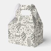 Vintage kerstsierfeestdag Gable Bedankdoosjes (Achterkant)