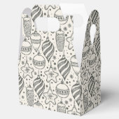 Vintage kerstsierfeestdag Gable Bedankdoosjes (Geopend)