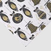 Vintage-kerstsierpatroonpapier Tissuepapier (Detail)