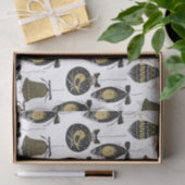 Vintage-kerstsierpatroonpapier Tissuepapier (Geschenk)