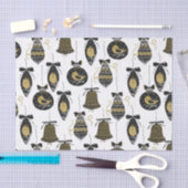 Vintage-kerstsierpatroonpapier Tissuepapier (Craft)