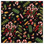 Vintage-kerstSnoep Stof (Close Up)