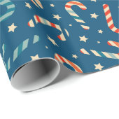 Vintage kerstsnoepriet cadeaupapier (Rol Hoek)