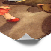 Vintage kerstspeelgoed, danspoppen, Teddy Bears Poster (Hoek)