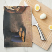 Vintage-kerstspeelgoed, Doll en Teddy Bear Theedoek (Quarter Fold)